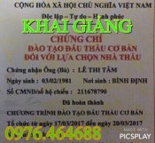 KHÓA HỌC CHỨNG CHỈ ĐẤU THẦU CƠ BẢN