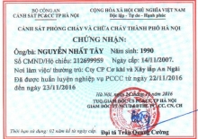 Cấp Chứng Chỉ Hành Nghề Phòng Cháy Chữa Cháy PCCC